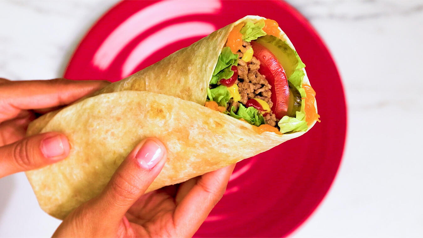 Cheeseburger Wrap Recipe