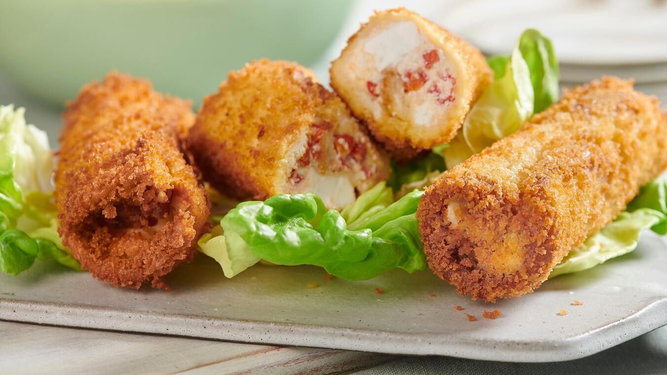 Candied Pepper Feta Croquette
