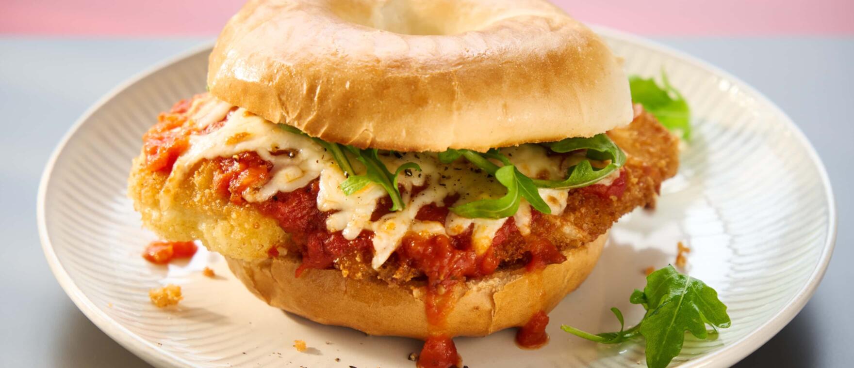 Chicken Parmesan Bagel Feed Good Rewards